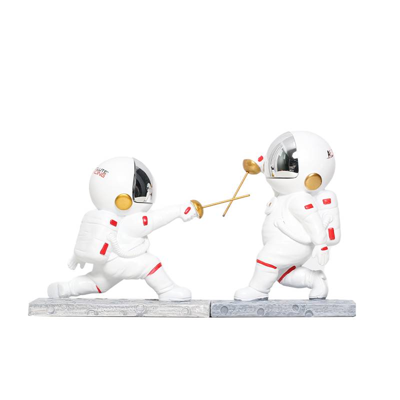 AF fencing creative fencing astronauts hand -made desk ornaments Children's room decoration gift doll