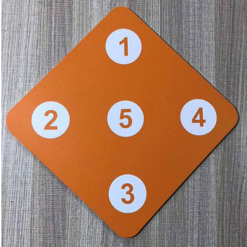 One-sided orange target