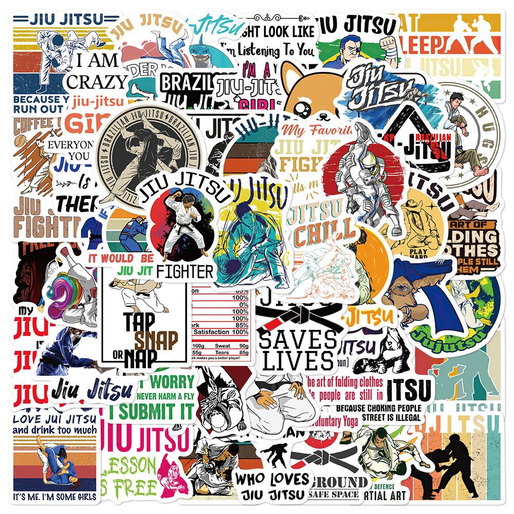 100 cartoon traditional martial arts juvenile stickers INS personalized graffiti creative desktop mobile phone handbook decoration stickers