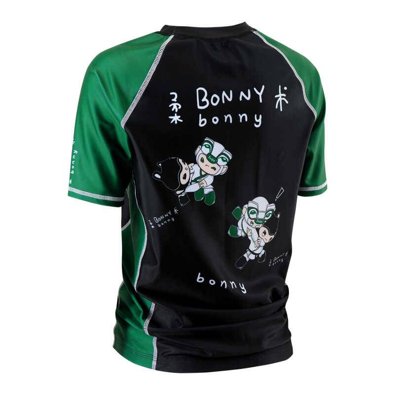 Short -sleeved Brazil Jiu -Jitsu anti -wear and breathable new men's and women's same quick -drying tight body jacket BJJ training fighting fitness