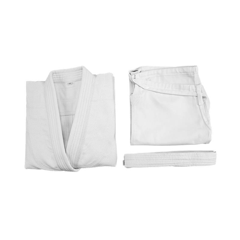 Fluory fire barrier children's Judo clothing men's and women's blank white light board Judo professional training competition