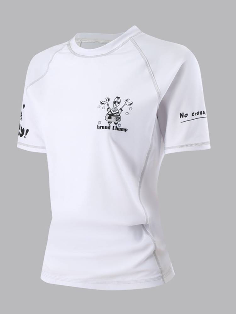 Short -sleeved Brazil Jiu -Jitsu anti -wear men's same quick -drying tight -drying bjj training fighting fitness men's and women's same paragraph