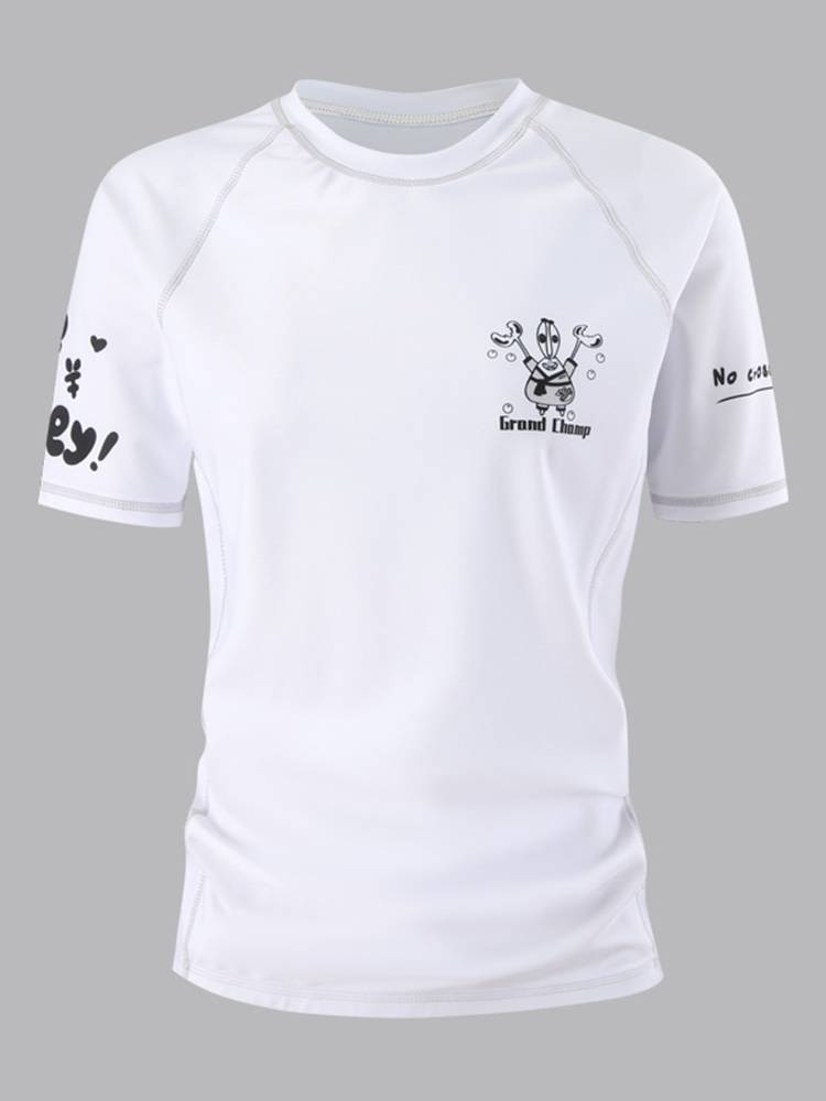 Short -sleeved Brazil Jiu -Jitsu anti -wear men's same quick -drying tight -drying bjj training fighting fitness men's and women's same paragraph