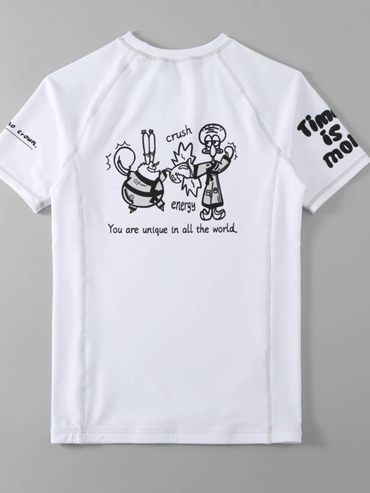 Short -sleeved Brazil Jiu -Jitsu anti -wear men's same quick -drying tight -drying bjj training fighting fitness men's and women's same paragraph