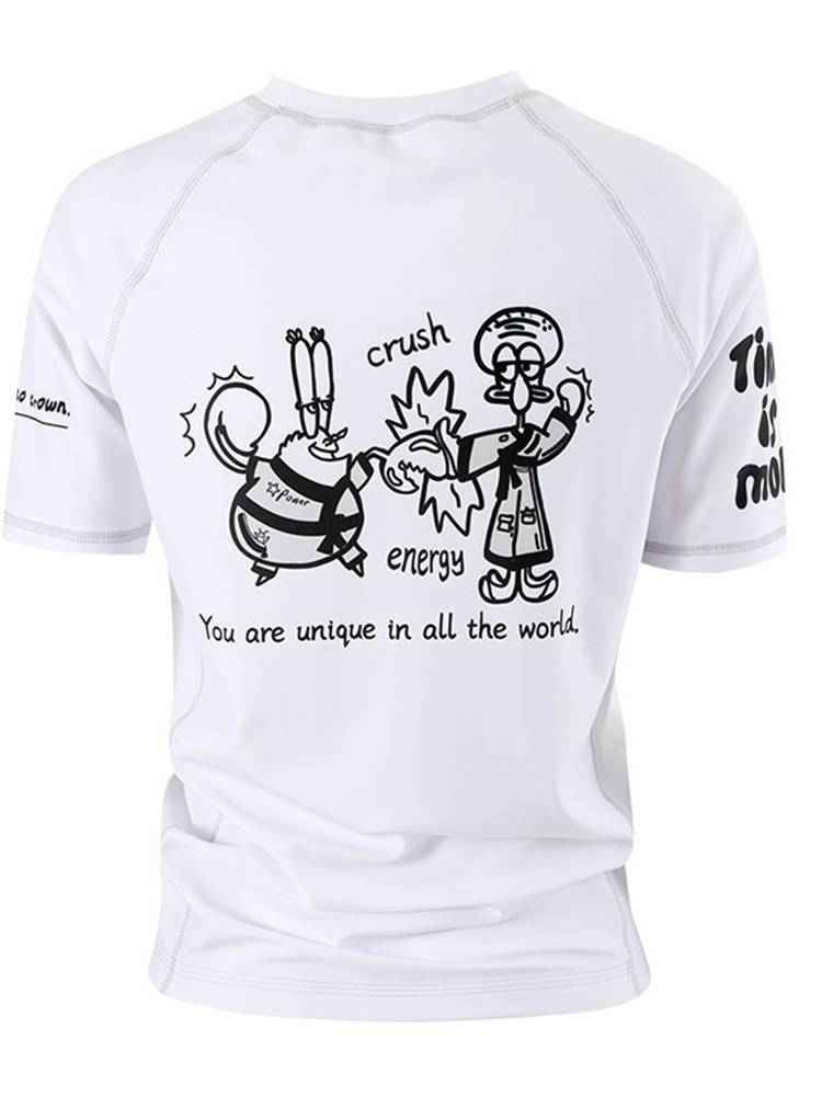 Short -sleeved Brazil Jiu -Jitsu anti -wear men's same quick -drying tight -drying bjj training fighting fitness men's and women's same paragraph