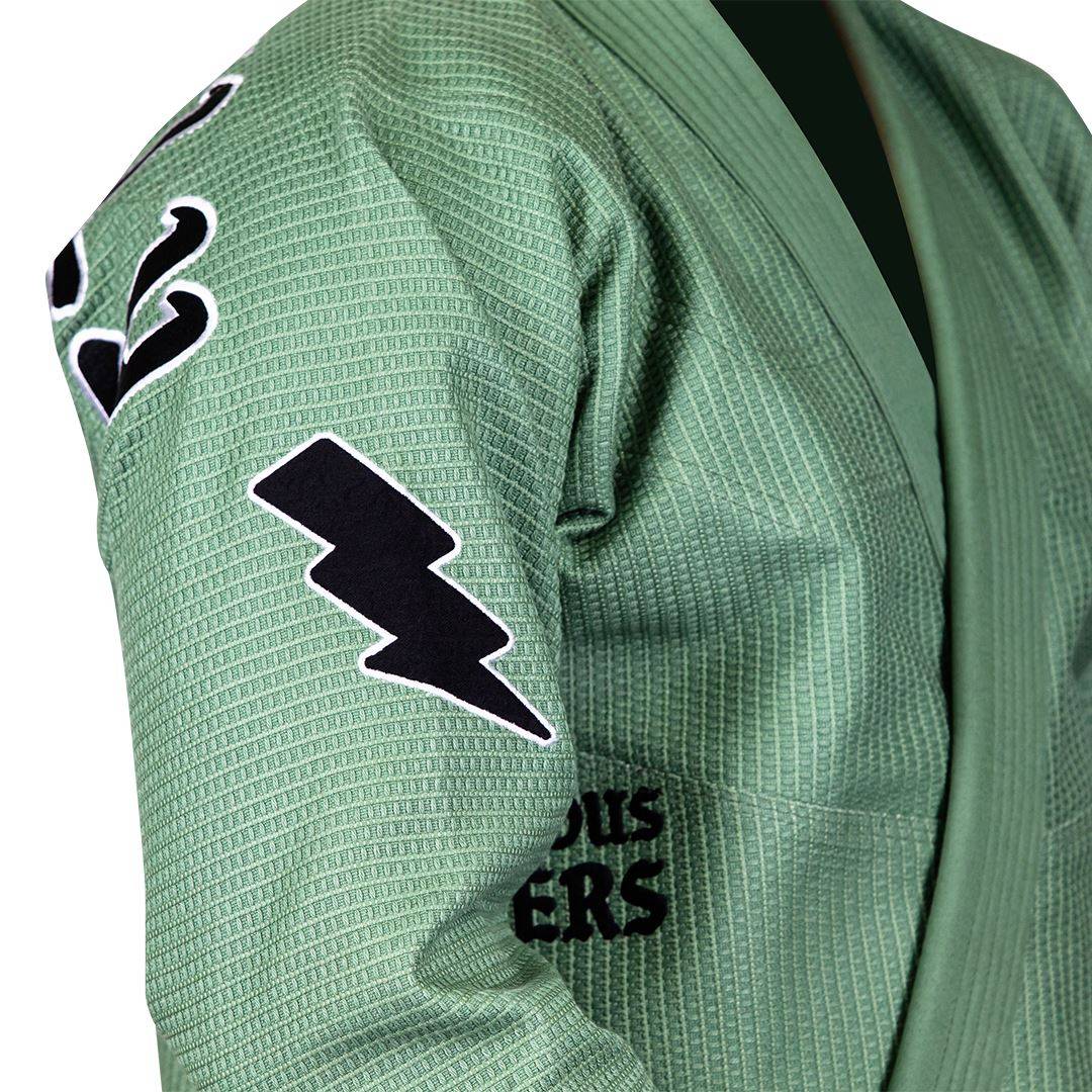 Hyperfly The MasterFly GI Gold Weaving Limited Edition Green Brazil Jiu -Jitsu