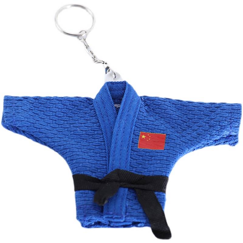 Judo keychain small pendant white blue juvenue keychain buckle accessories accessory accessories small gift gifts
