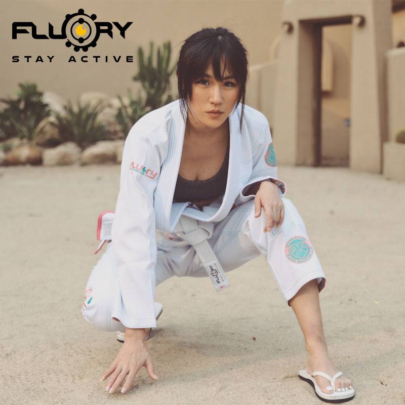 FLUORY Fire Blood Brazil Jiu -Jitsu Taoist Women BJJ GI Judo Service Professional Adult Comprehensive Fighting Training Services