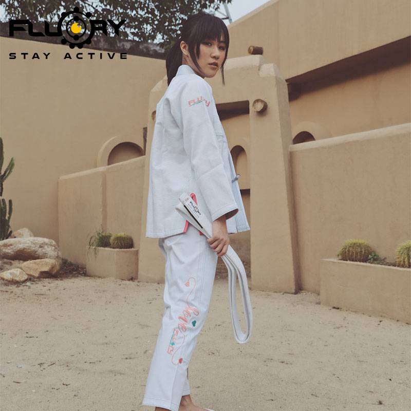 FLUORY Fire Blood Brazil Jiu -Jitsu Taoist Women BJJ GI Judo Service Professional Adult Comprehensive Fighting Training Services