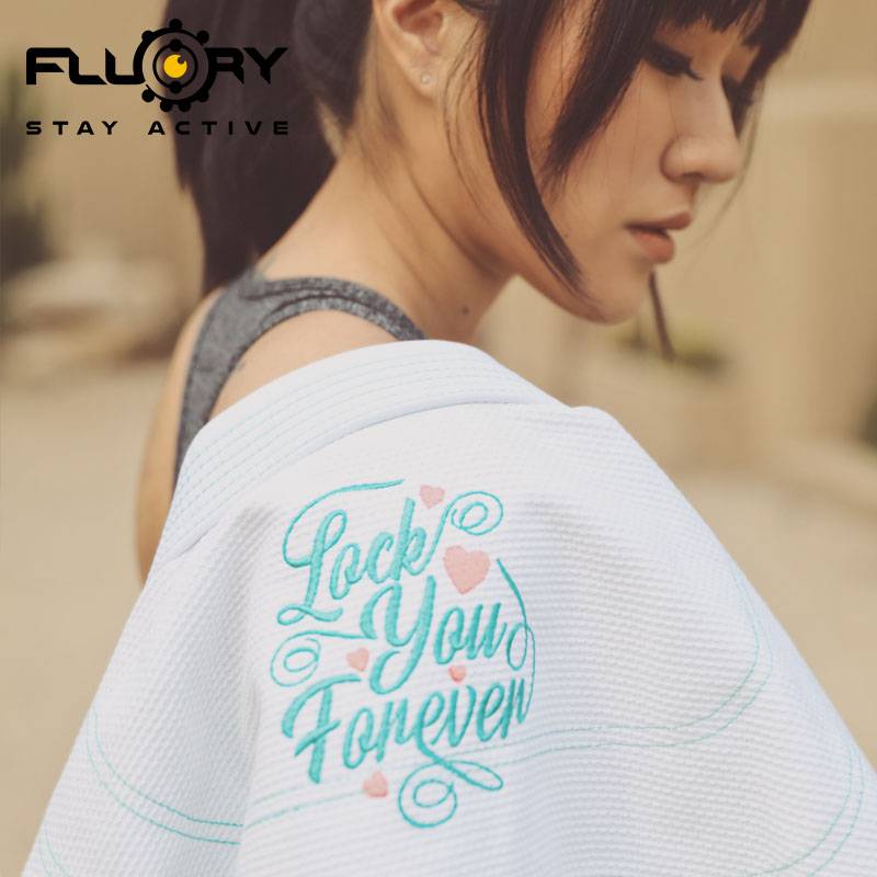 FLUORY Fire Blood Brazil Jiu -Jitsu Taoist Women BJJ GI Judo Service Professional Adult Comprehensive Fighting Training Services