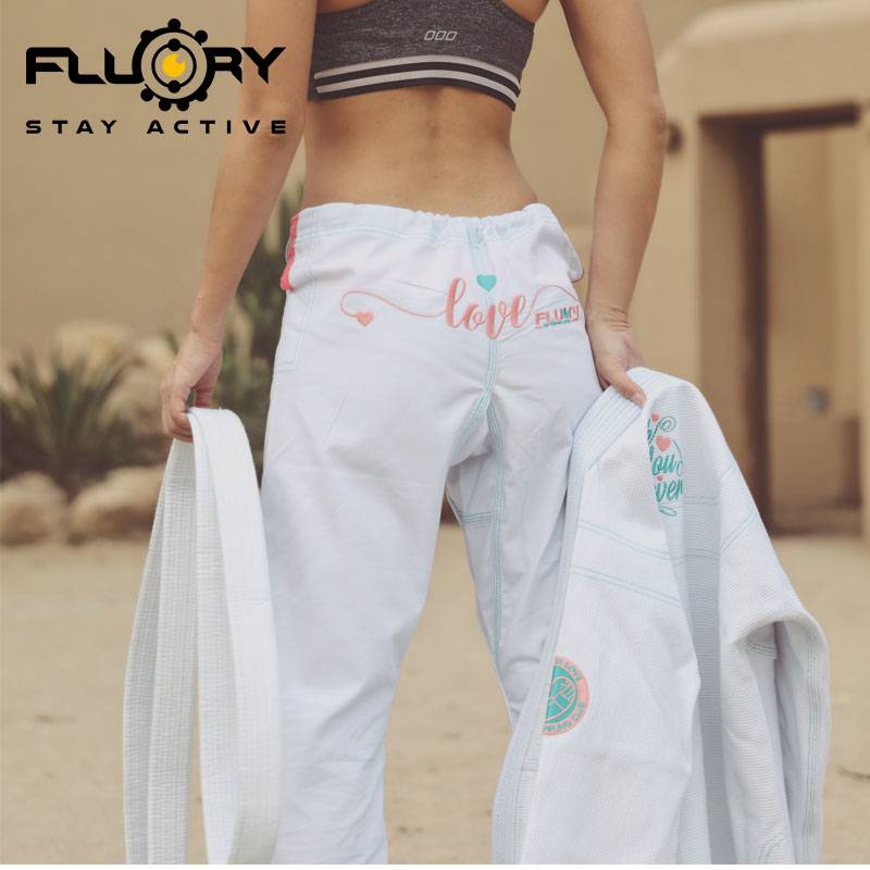 FLUORY Fire Blood Brazil Jiu -Jitsu Taoist Women BJJ GI Judo Service Professional Adult Comprehensive Fighting Training Services