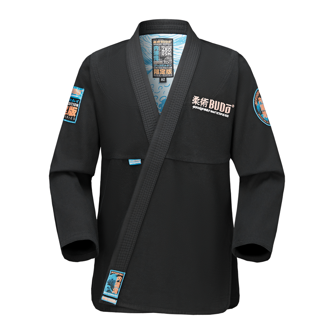 BUDO Akkorokamui GI Nipwan Mythology Limited Edition Black Brazil Jiu -Jitsu Duke