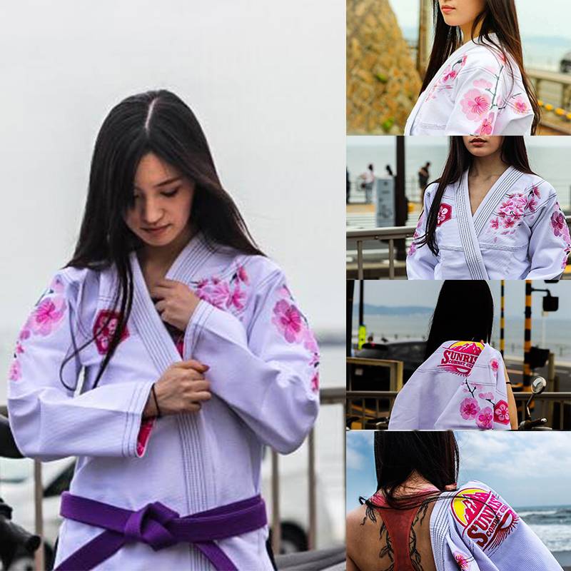 Sakura Brazil Jiu -Jitsu Judo Professional Training Competition BJJ GI Judo Women's Defense Pulling