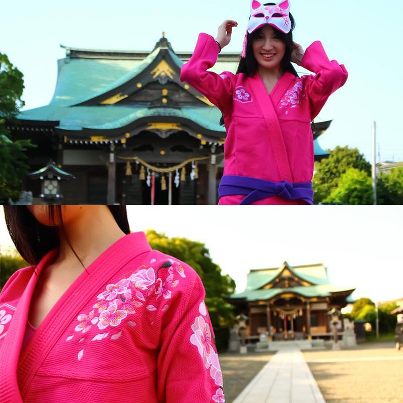 Sakura Brazil Jiu -Jitsu Judo Professional Training Competition BJJ GI Judo Women's Defense Pulling