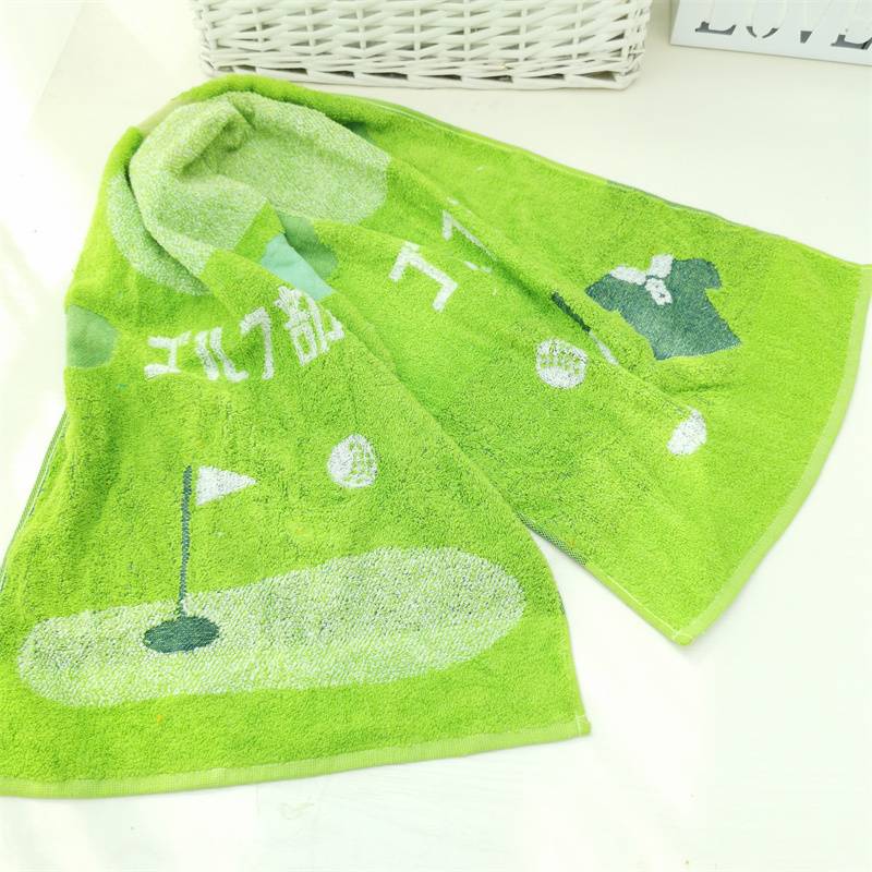 Exit Japan's pure cotton sports towels exported 110*34 running fitness Judo yoga volleyball to wipe sweat