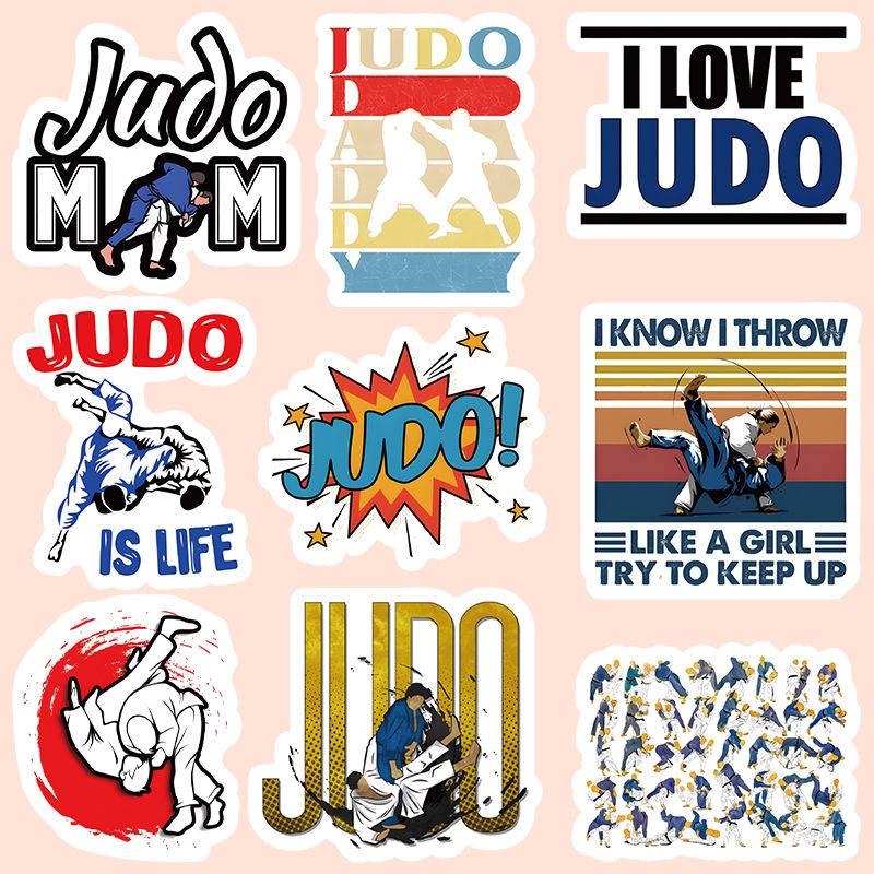 206 cartoon traditional martial arts juvenile stickers INS personalized graffiti creative desktop mobile phone handbook decoration stickers