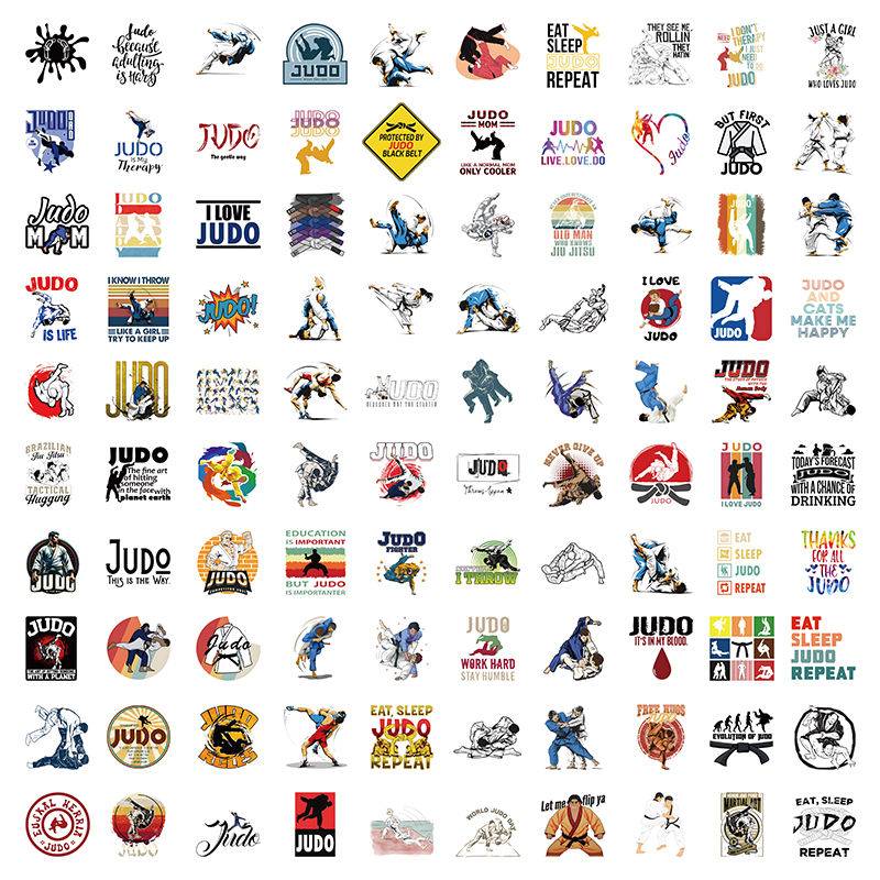 206 judo stickers
