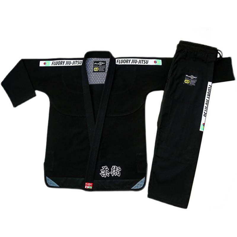 Fluory Brazil Jiu -Jiu -Taoist Men's Women Competition BJJ Judo suit training adult anti -grinding Jiu -Jitsu suit