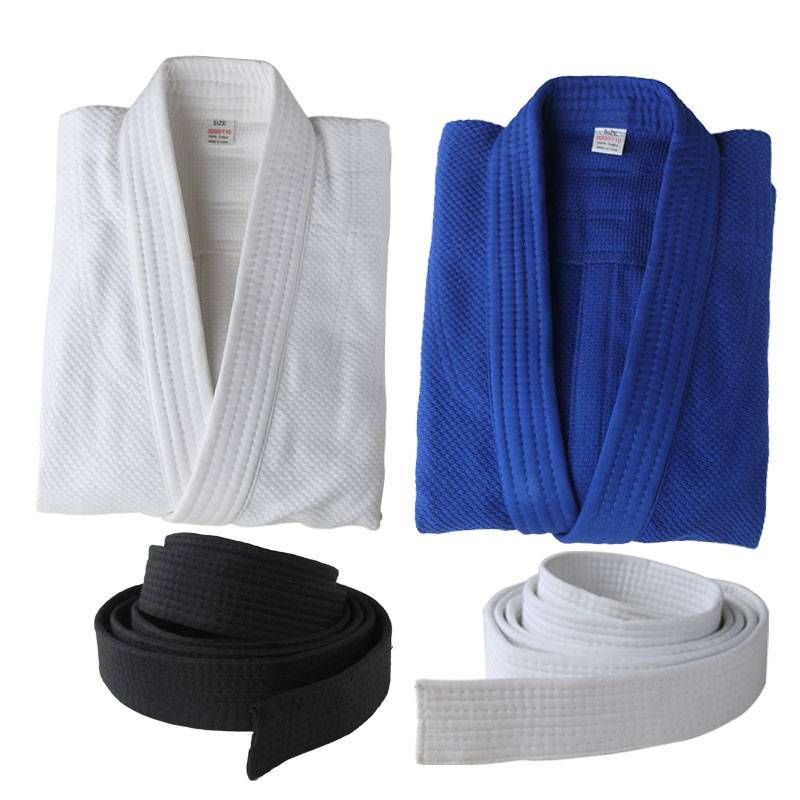 Judo clothing pure cotton thick group purchase adult children, children and women, Judo Training Dao Factory direct supply can customize blue and white