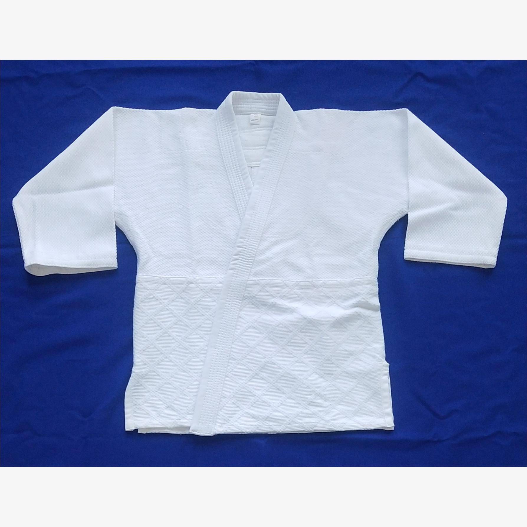 Professional Judo clothing thickened pure cotton children's adult college students white blue judo training competition service embroidery suit ratio