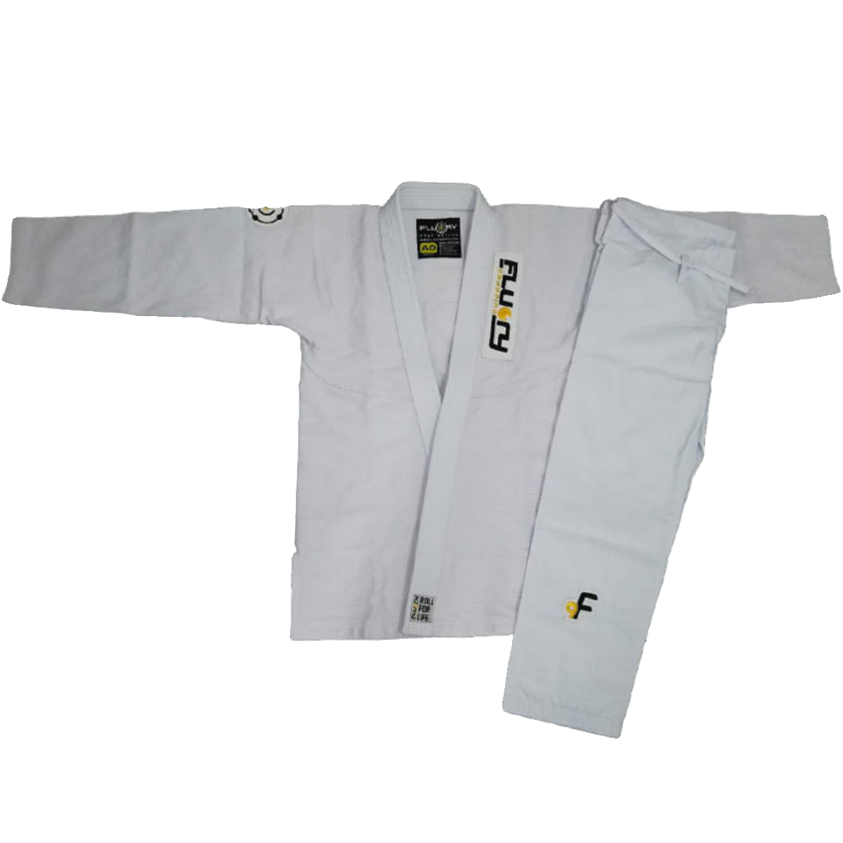 FLUORY Fire Blood Brazil Jiu -Jitsu suit BJJ GI Judo professional adult black Jiu -Jitsu Taoism training men and women