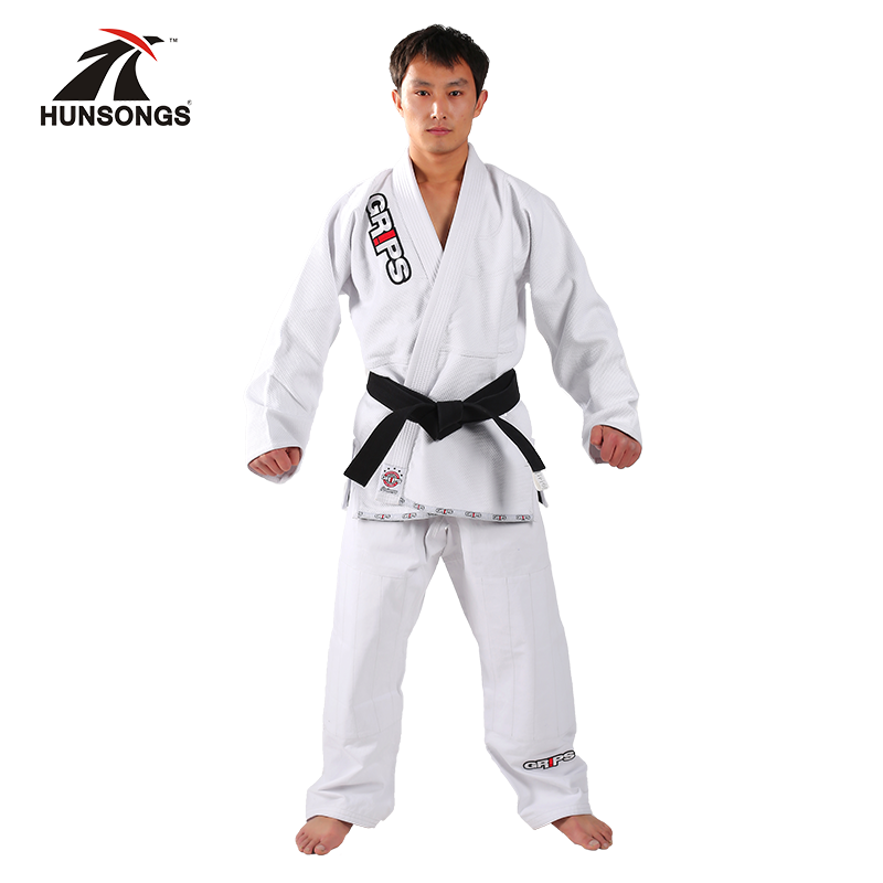 450 grams of professional competition training uses Jiu -juvenue Jiu -Jitsu bamboo pattern pure cotton white blue adult children BJJ