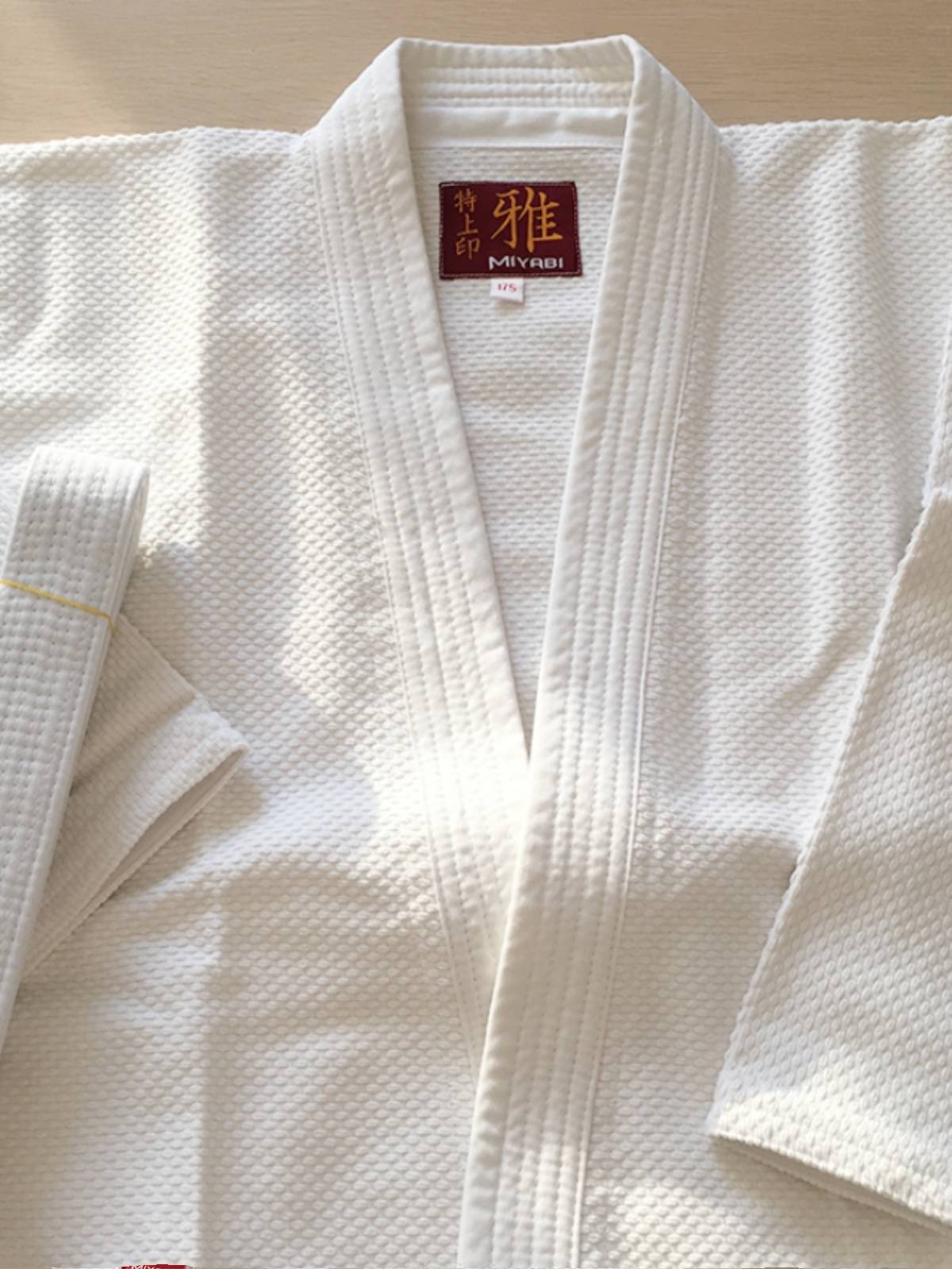 Judo clothing thick adult men's and women's professional competition Journal suit standard training clothes white bamboo pattern pure cotton belt