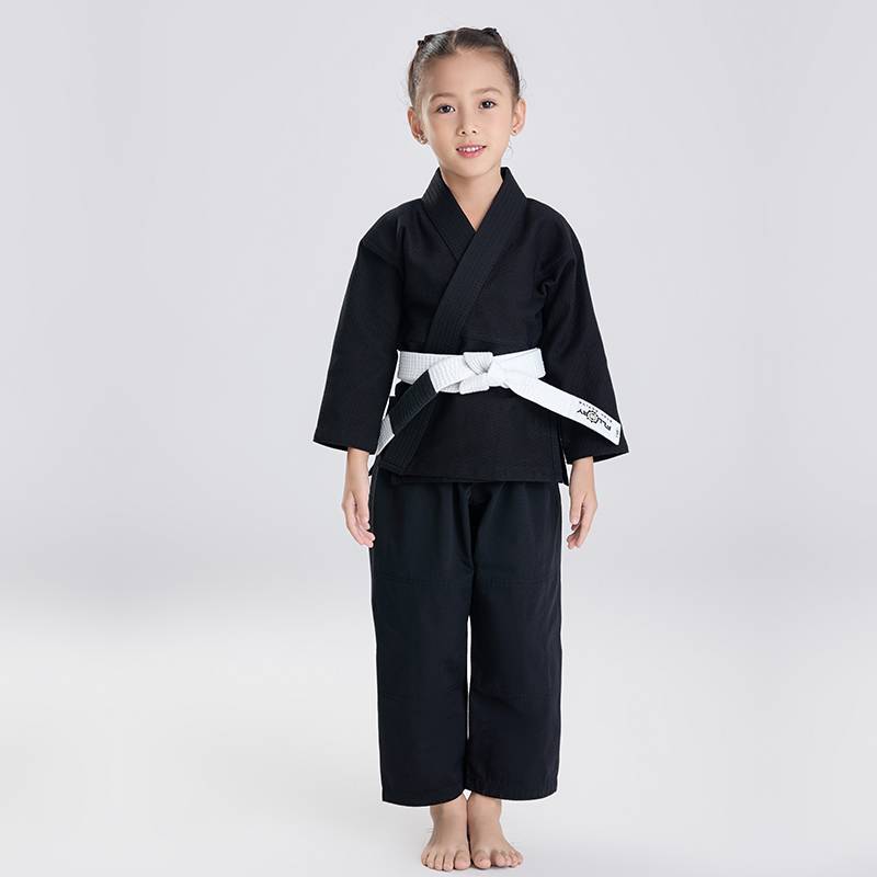 Fluory fire barrier Children's solid color juvenile clothing pants two -piece set Kid's bjj gi
