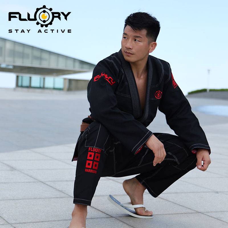 Fluory fire base Brazil Jiu -Jitsu drooling men and women bjj gi no regrets adult Judo clothing professional martial arts