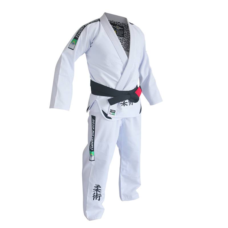Fluory Brazil Jiu -Jiu -Taoist Men's Women Competition BJJ Judo suit training adult anti -grinding Jiu -Jitsu suit