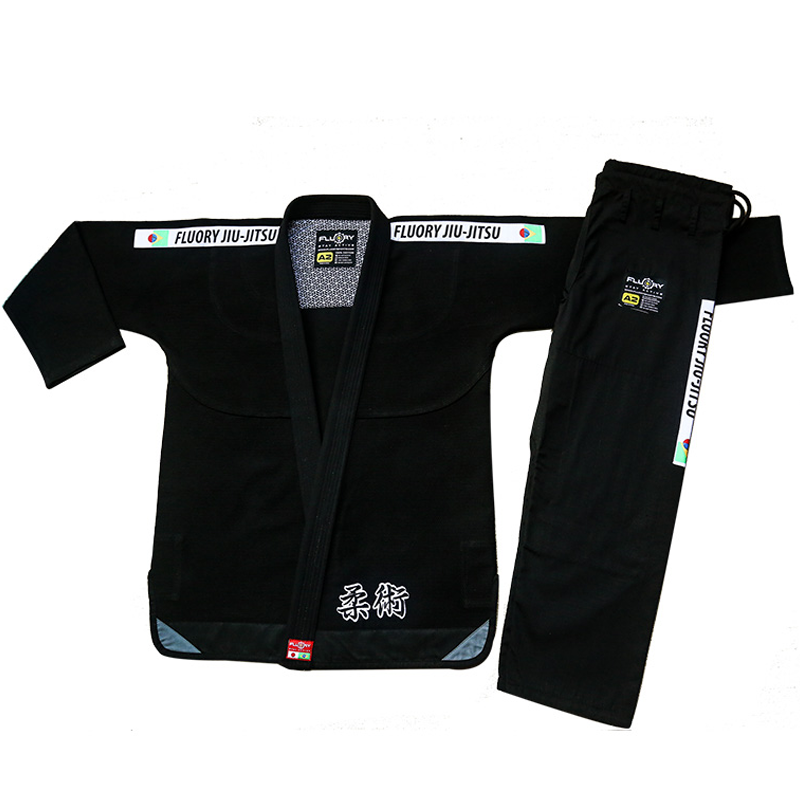 Fluory Brazil Jiu -Jiu -Taoist Men's Women Competition BJJ Judo suit training adult anti -grinding Jiu -Jitsu suit