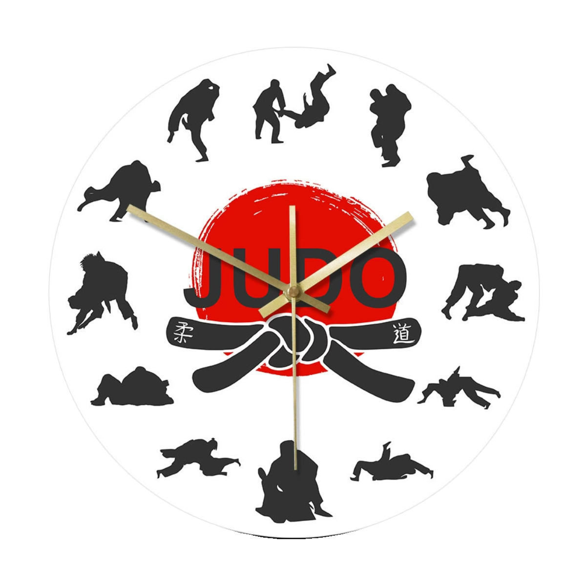 Judo Bell Bell Martial Arts Martial Arts Living Room Decoration Wall Clocks Japanese Martial Arts Movement Clock Home Gift Gifts
