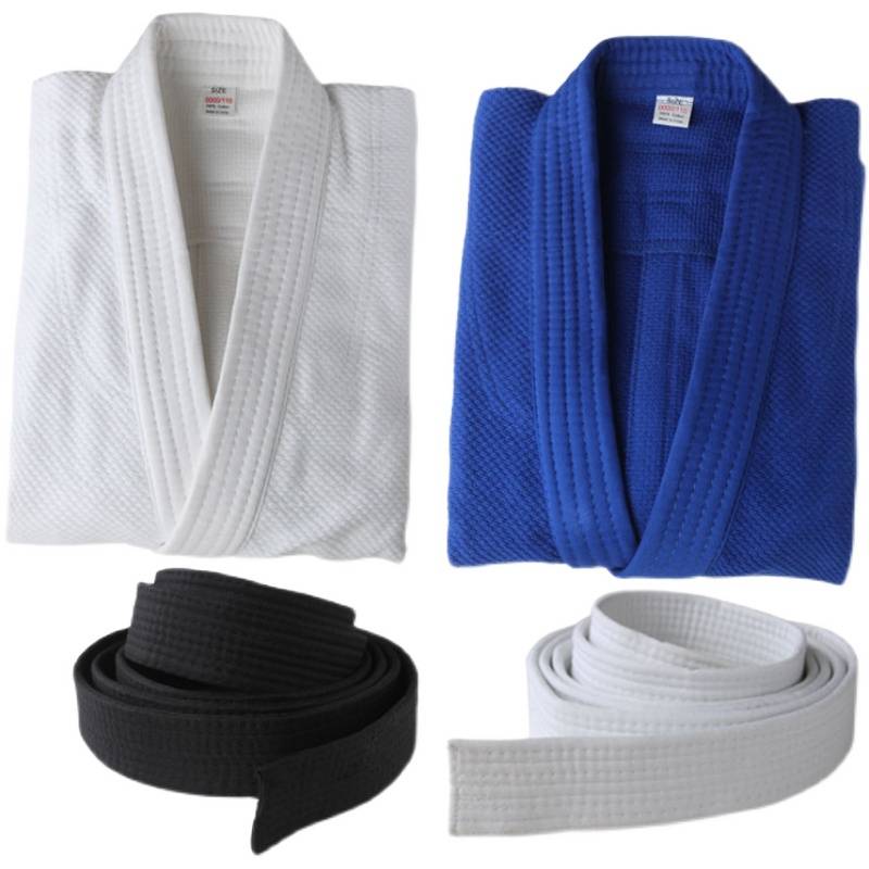 Judo clothing professional adult blue and white judoway 800 grams of event Journey clothing clothing customization is particularly thickened