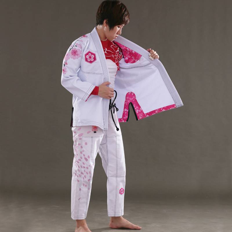 Sunrise new Brazilian Jiu -Jitsu suit bjj gi training competition thickened Judo clothing cherry blossom girl