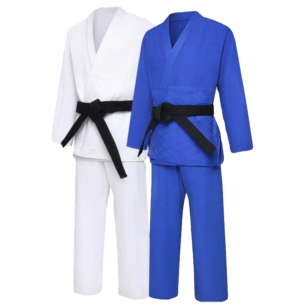 Judo clothing professional competition uses training clothes bamboo pattern pure cotton white blue adult children's style Jiu -Jitsu