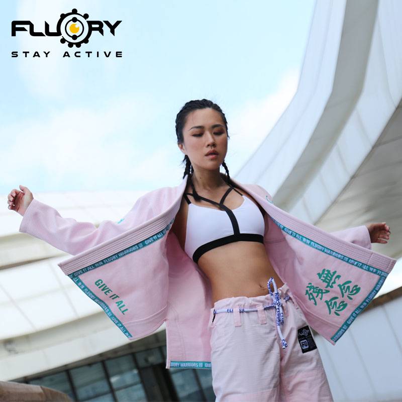 Fluory Fire Blood Brazil Jiu -Jitsu Taoist Woman Bjj Gi No Regret Adult Judo Taoism Professional Training Taoism