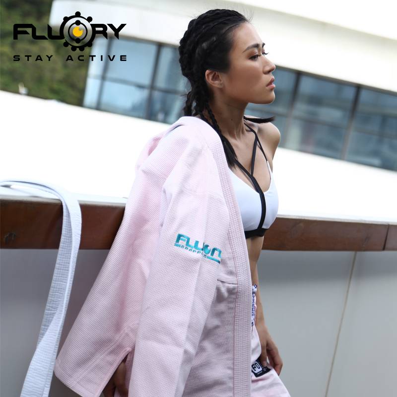 Fluory Fire Blood Brazil Jiu -Jitsu Taoist Woman Bjj Gi No Regret Adult Judo Taoism Professional Training Taoism