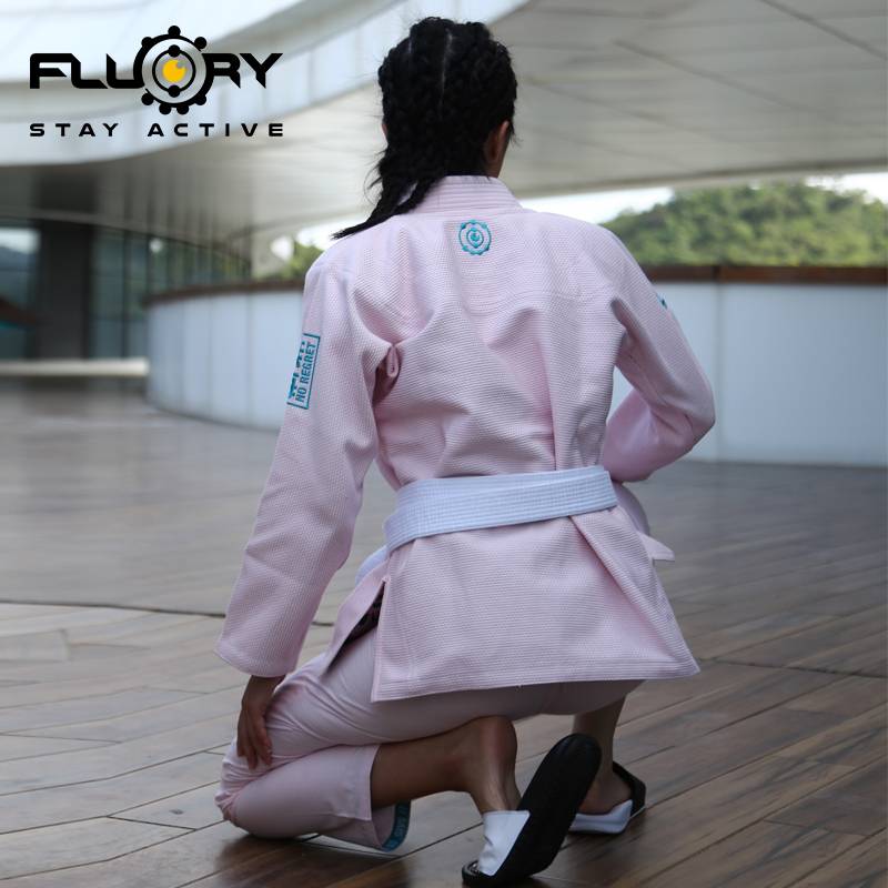Fluory Fire Blood Brazil Jiu -Jitsu Taoist Woman Bjj Gi No Regret Adult Judo Taoism Professional Training Taoism