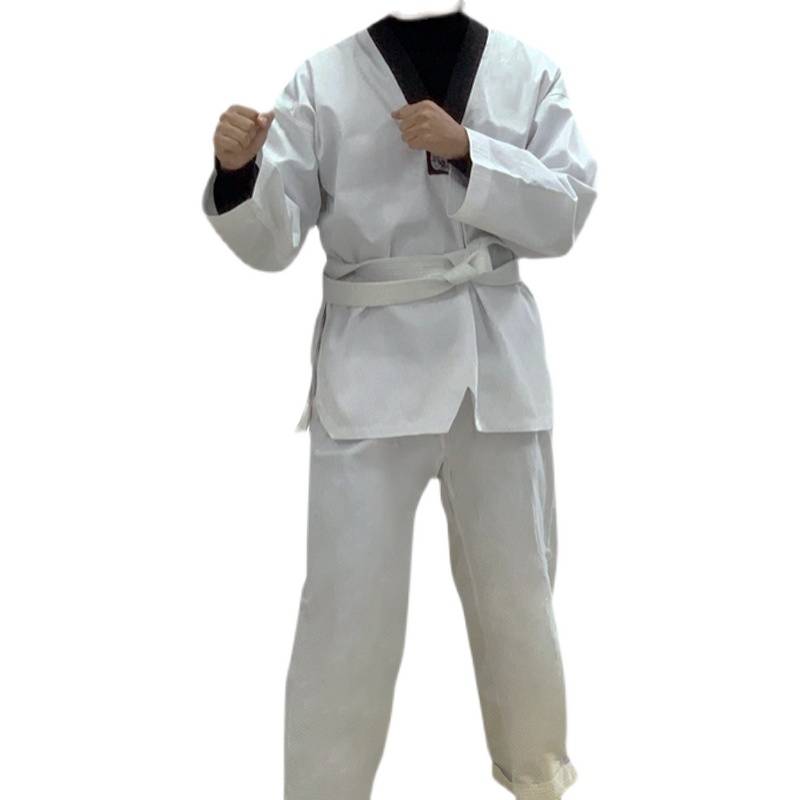 Judo clothing thickened standard men and girls children and children pure cotton taekwondo clothing Brazilian Jiu -Jitsu drooling blue and white competition for blue and white competition