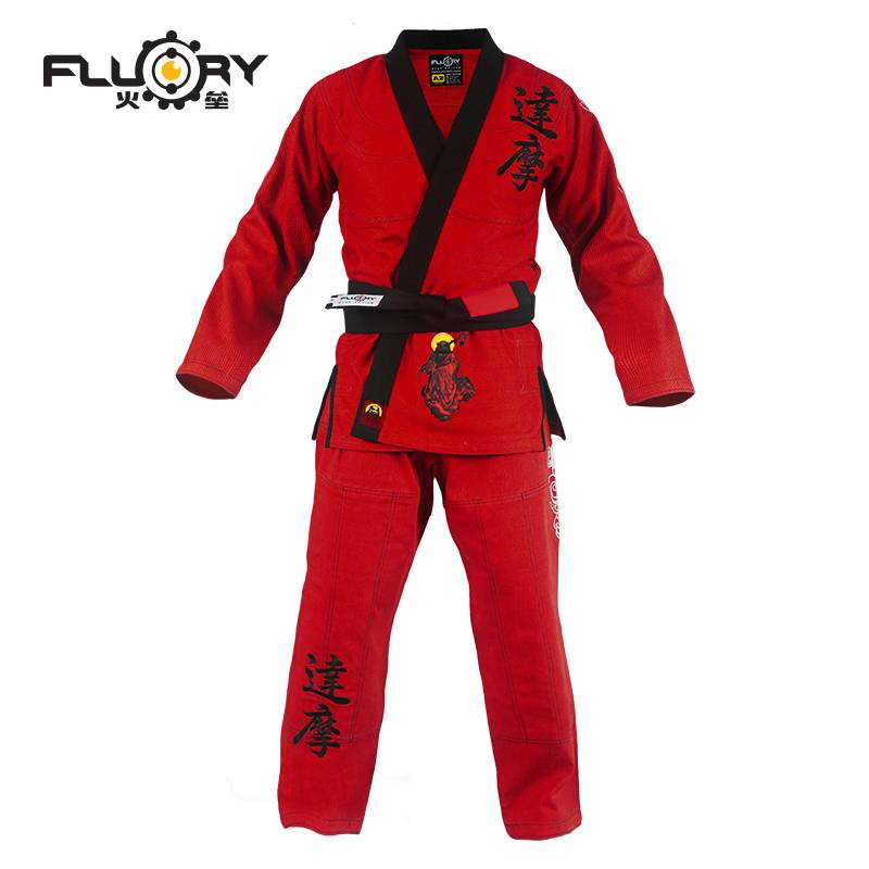 Fluory Fire Bar Morrbos Jiu -Jitsu Taoism Children Bjj Gi Casual Adult Journey