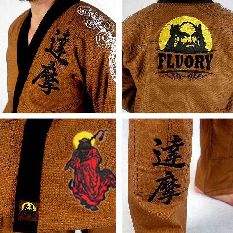 Fluory Fire Bar Morrbos Jiu -Jitsu Taoism Children Bjj Gi Casual Adult Journey