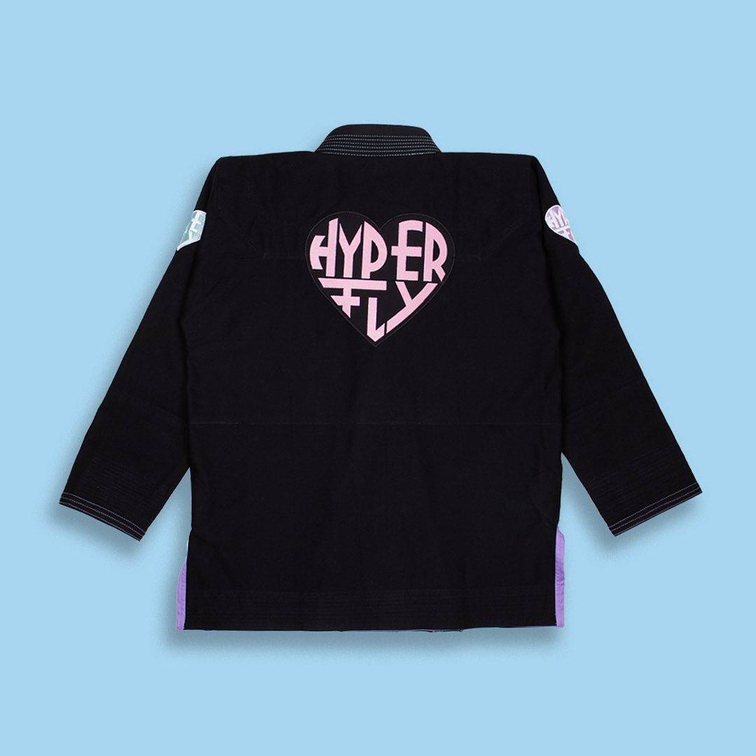 Hyperfly Valentine Day Valentine's Day Limited Edition Men and Women Black Brazil Jiu -Jitsu