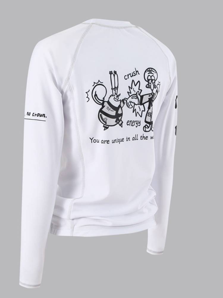 Brazilian Jiu -Jitsu anti -abrasive long -sleeved men's and women's same quick -drying tight body coat BJJ training fighting fitness men and women same models