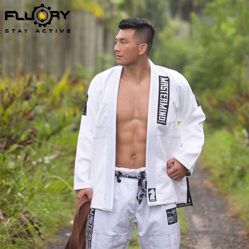 FLUORY Fire Blood Brazil Jiu -Jitsu Taoism BJJ GI Adult Judo Taoism Men and Women Professional Wudao clothes