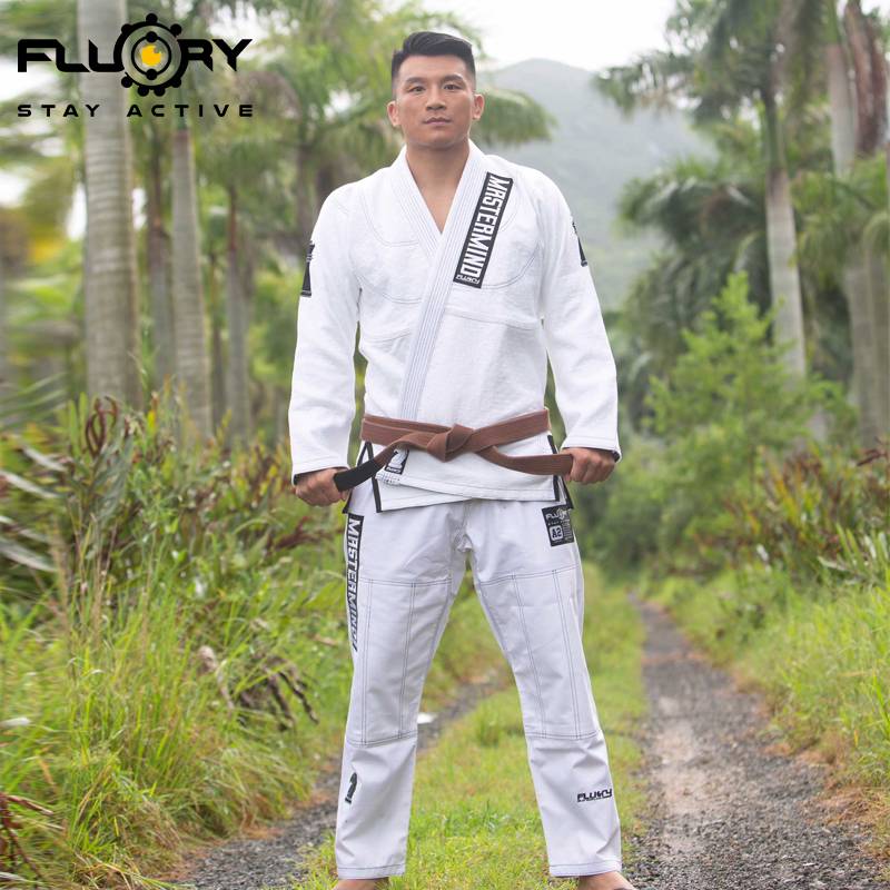 FLUORY Fire Blood Brazil Jiu -Jitsu Taoism BJJ GI Adult Judo Taoism Men and Women Professional Wudao clothes
