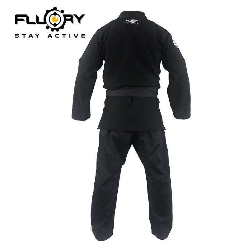 FLUORY Fire Blood Brazil Jiu -Jitsu suit BJJ GI Judo professional adult black Jiu -Jitsu Taoism training men and women