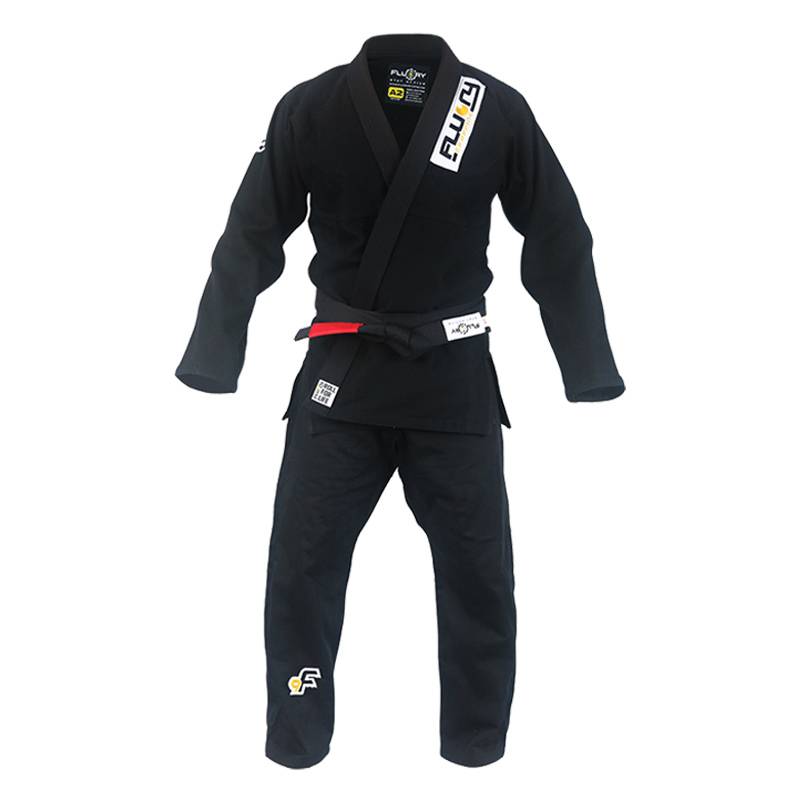 FLUORY Fire Blood Brazil Jiu -Jitsu suit BJJ GI Judo professional adult black Jiu -Jitsu Taoism training men and women