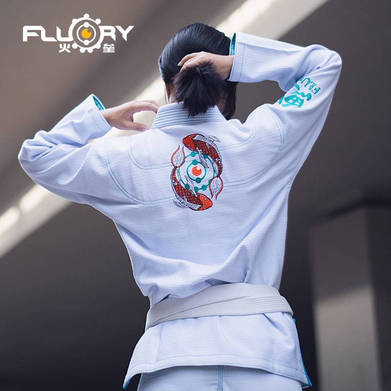 Fire Blood 2020 New Brazilian Jiu -Jitsu Taoist Men BJJ GI Koi Embroidery Judo Professional Training Adults