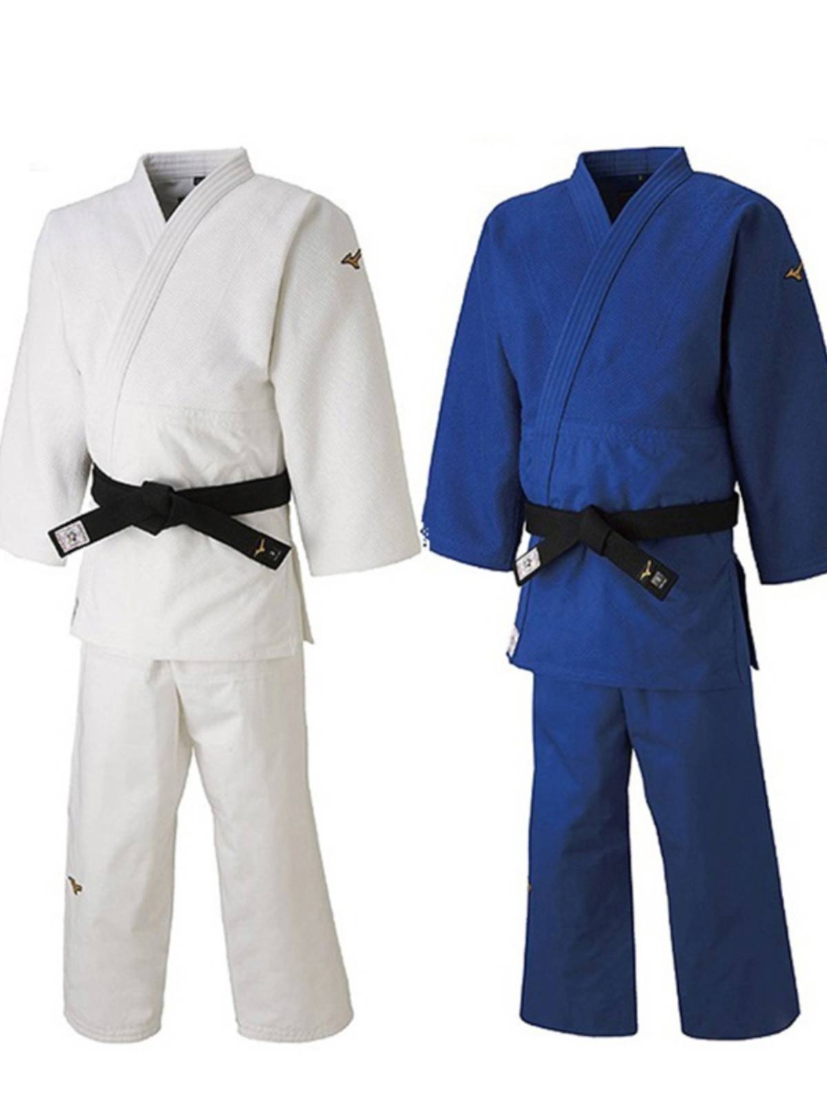Mizuno Mizumi Johor suit Japanese -made white blue professional competition training Taoist clothes IJF certification men and women