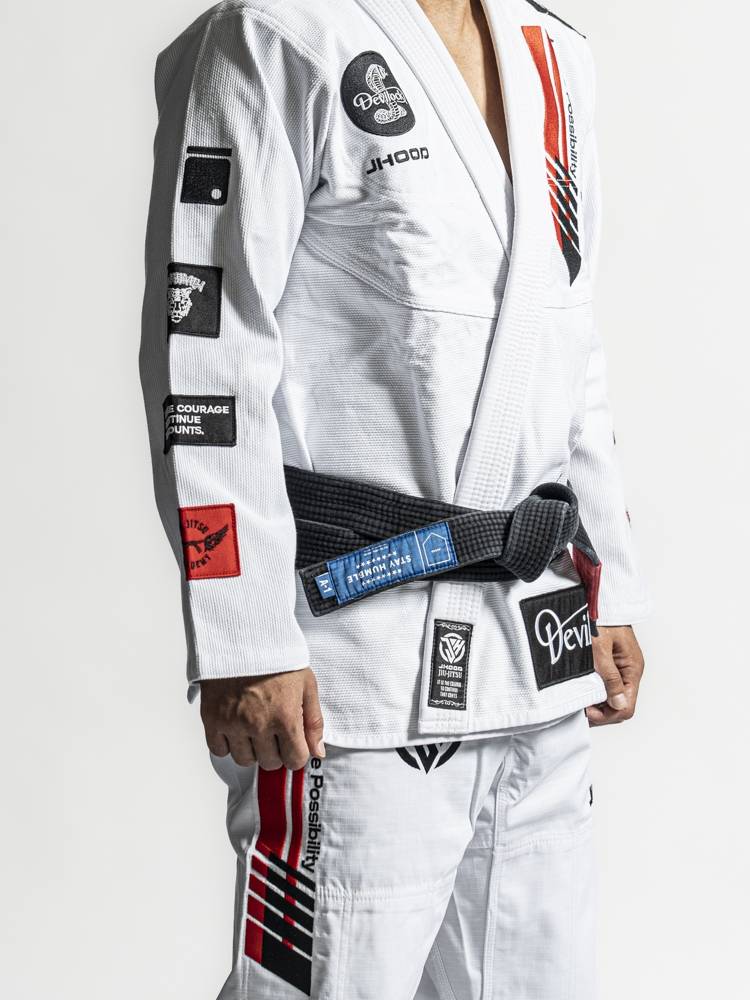 Jhood X devilock Collab GIS Limited Version White Brazil Jiu -Jitsu